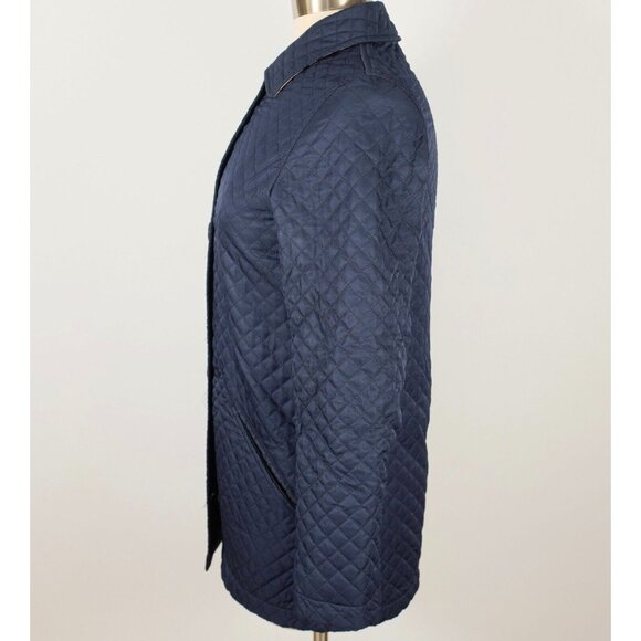 Burberry London Redcliff XS jacket coat quilted nova check lining navy - Picture 8 of 16
